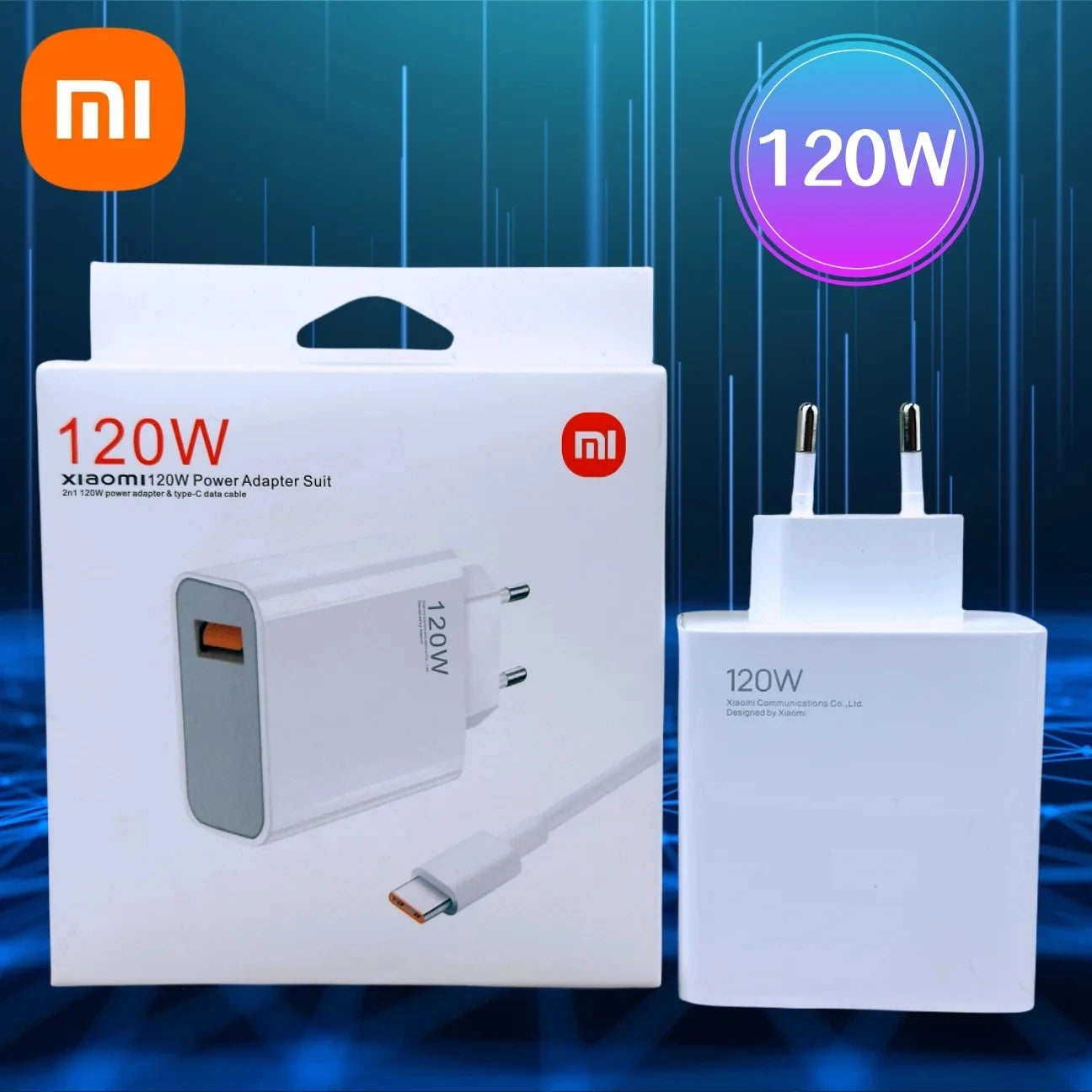 Cargador Original Xiaomi 120W HyperCharge Turbo - Universal