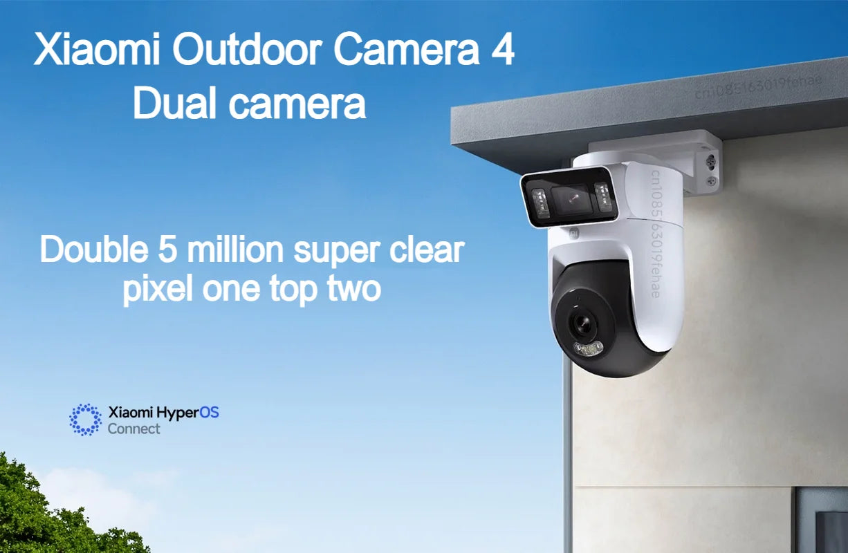 Cámara Exterior Xiaomi Outdoor 4 Doble Lente 5MP 3K - IP66, Seguimiento y Visión Panorámica