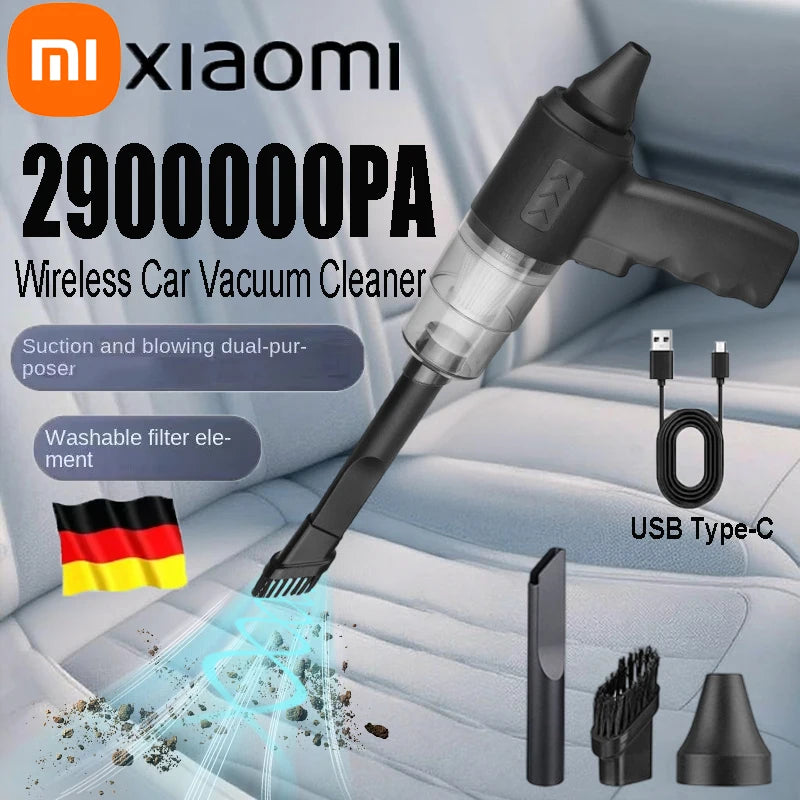 Aspirador Inalámbrico Xiaomi 120W - 29000PA Portátil para Coche y Hogar Recargable