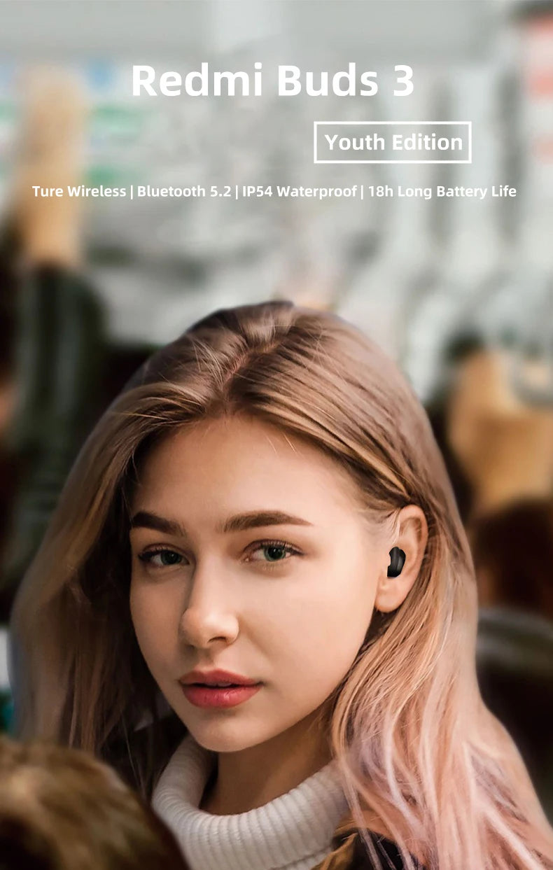 Xiaomi Redmi Buds 3 Lite - Auriculares Inalámbricos TWS Bluetooth con Micrófono