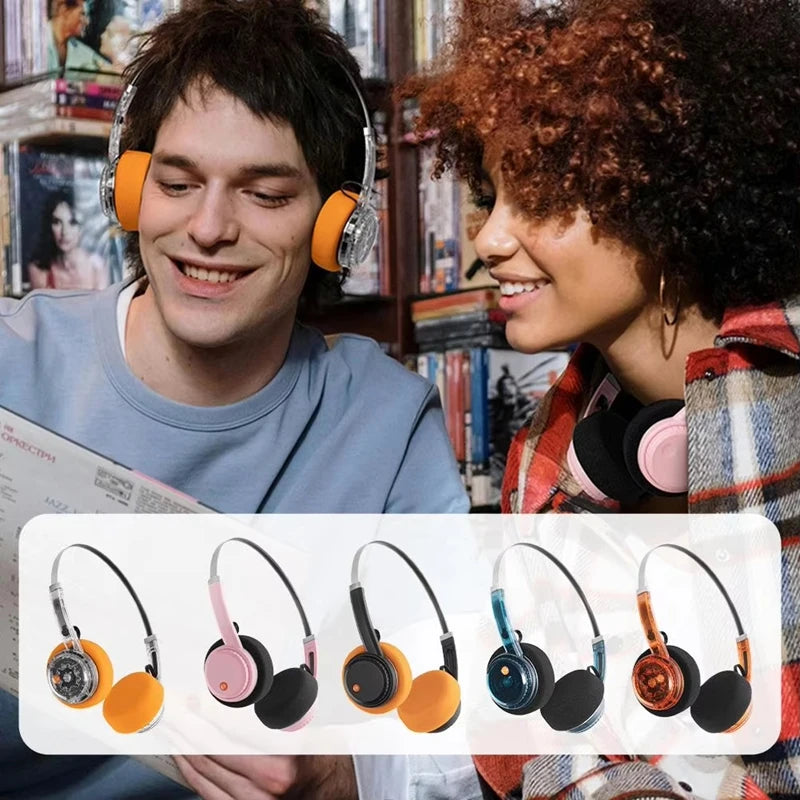 Auriculares Lenovo Retro Bluetooth Over-Ear - Sonido Hi-Fi Estéreo