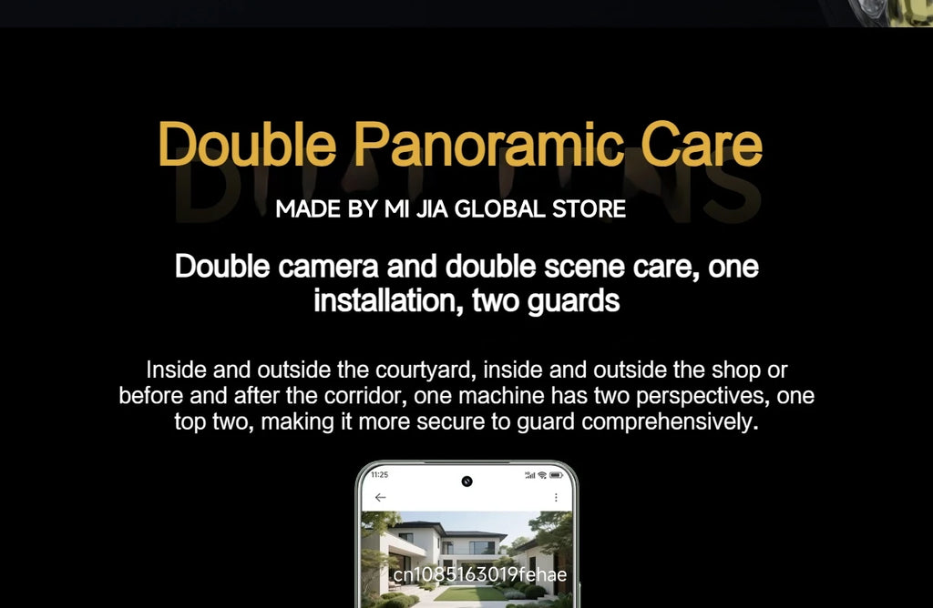 Cámara Exterior Xiaomi Outdoor 4 Doble Lente 5MP 3K - IP66, Seguimiento y Visión Panorámica