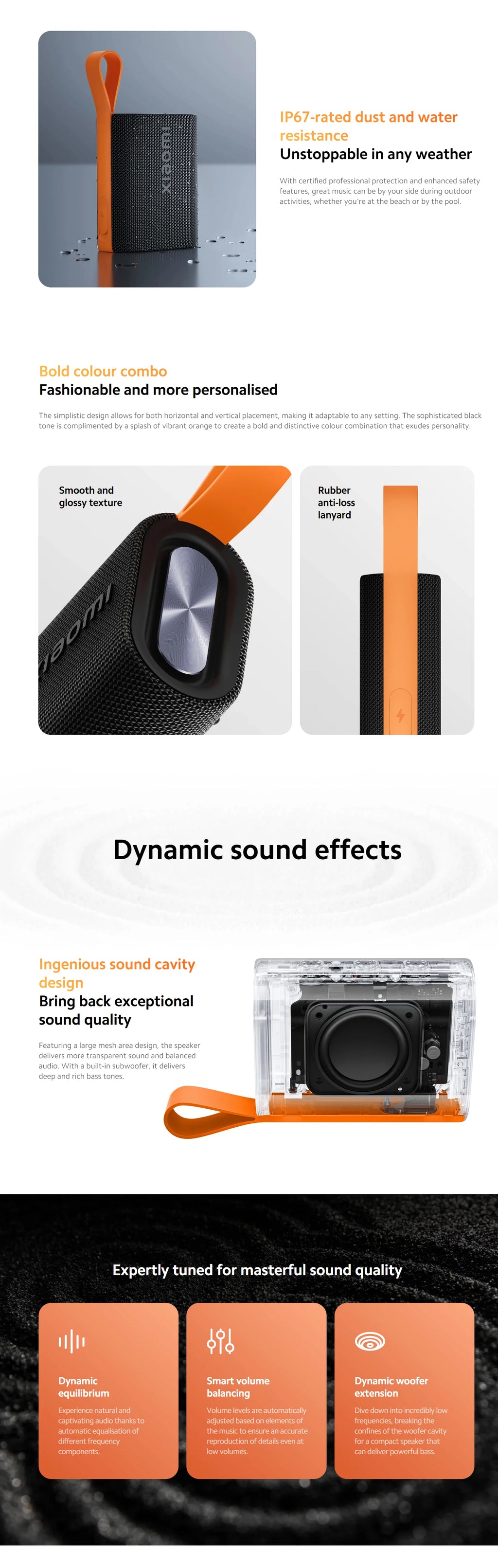 Altavoz Portátil Xiaomi Sound Pocket Bluetooth 5.4 - IP67, 10h Batería, TWS