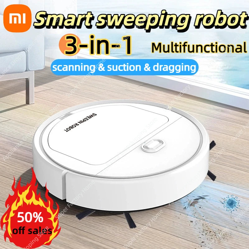 Robot Aspirador Xiaomi 3 en 1 Automático - Barre, Aspira y Friega
