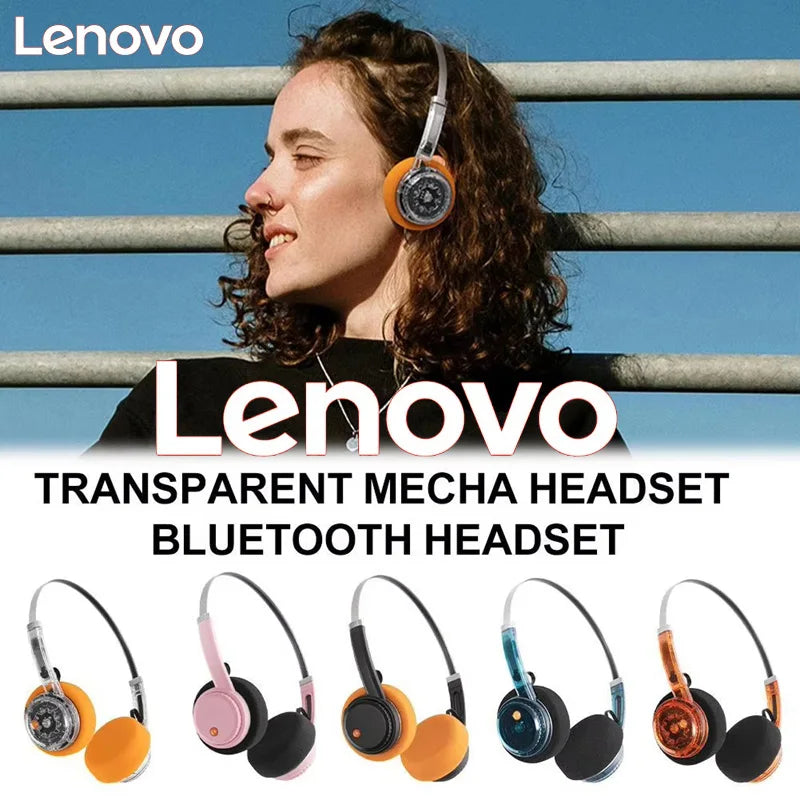 Auriculares Lenovo Retro Bluetooth Over-Ear - Sonido Hi-Fi Estéreo