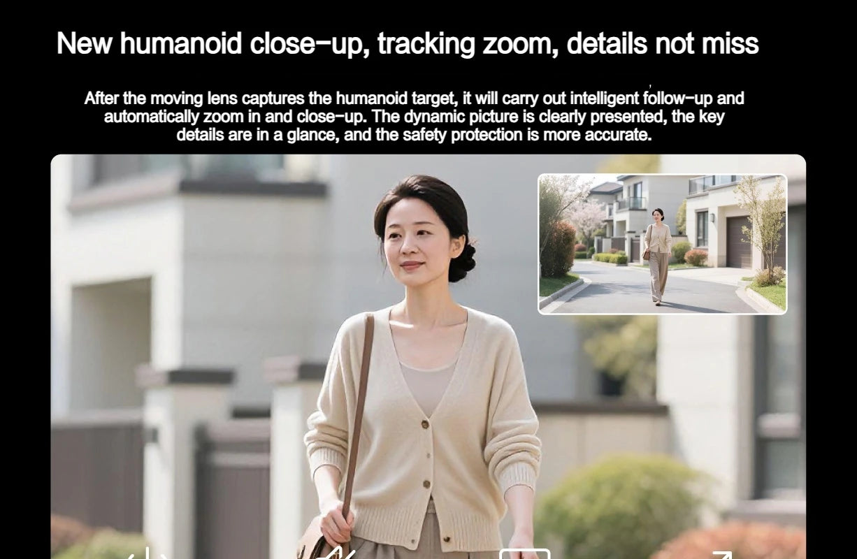 Cámara Exterior Xiaomi Outdoor 4 Doble Lente 5MP 3K - IP66, Seguimiento y Visión Panorámica