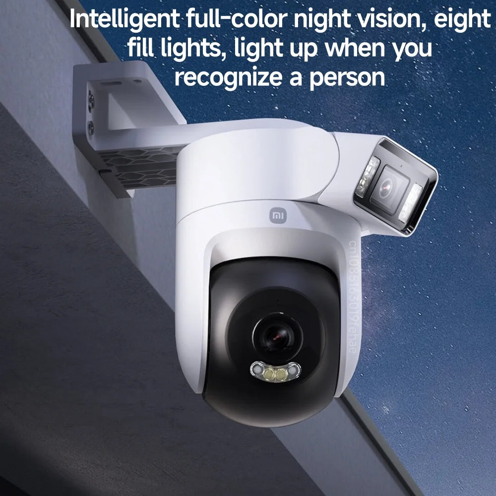 Cámara Exterior Xiaomi Outdoor 4 Doble Lente 5MP 3K - IP66, Seguimiento y Visión Panorámica