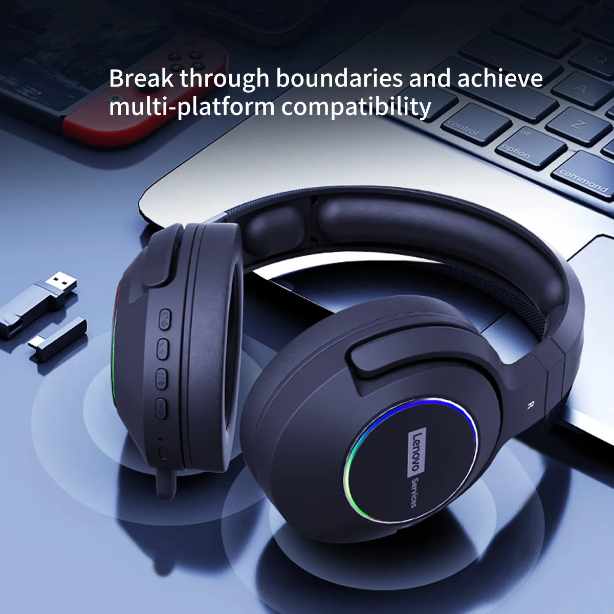 Auriculares Gaming Lenovo E10 Bluetooth 2.4G - 3 Modos de Conexión