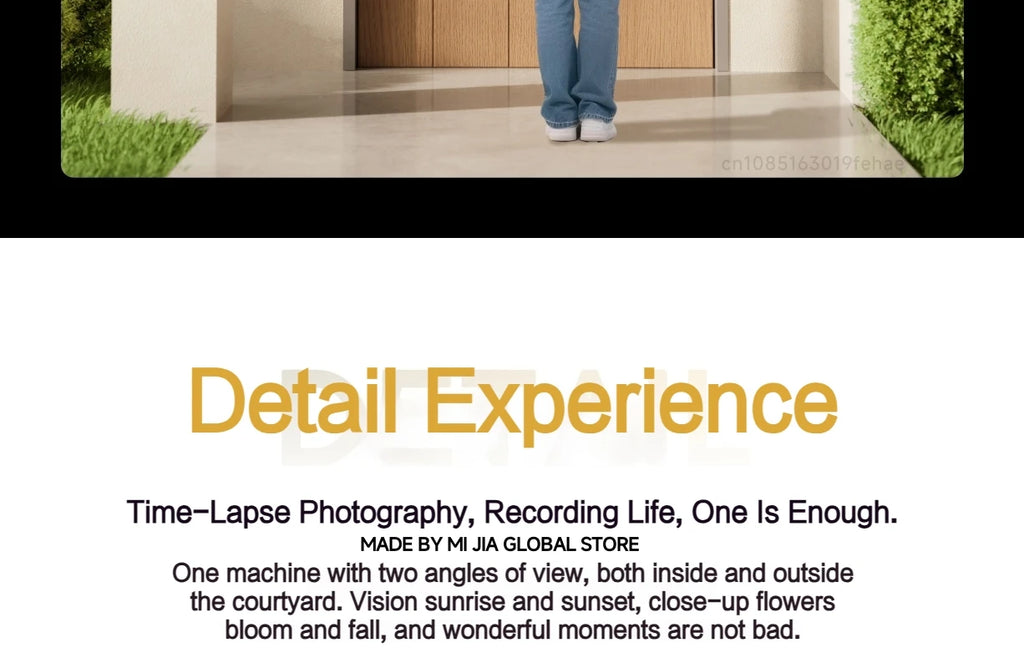 Cámara Exterior Xiaomi Outdoor 4 Doble Lente 5MP 3K - IP66, Seguimiento y Visión Panorámica