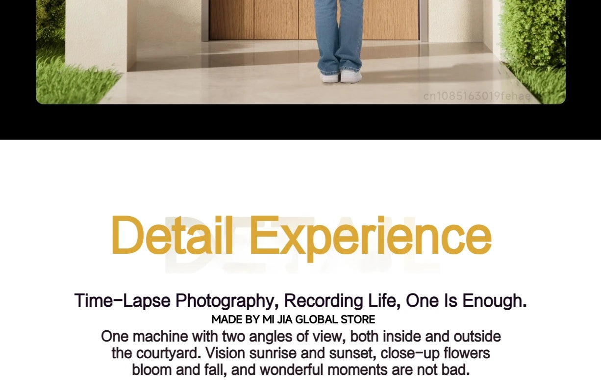 Cámara Exterior Xiaomi Outdoor 4 Doble Lente 5MP 3K - IP66, Seguimiento y Visión Panorámica