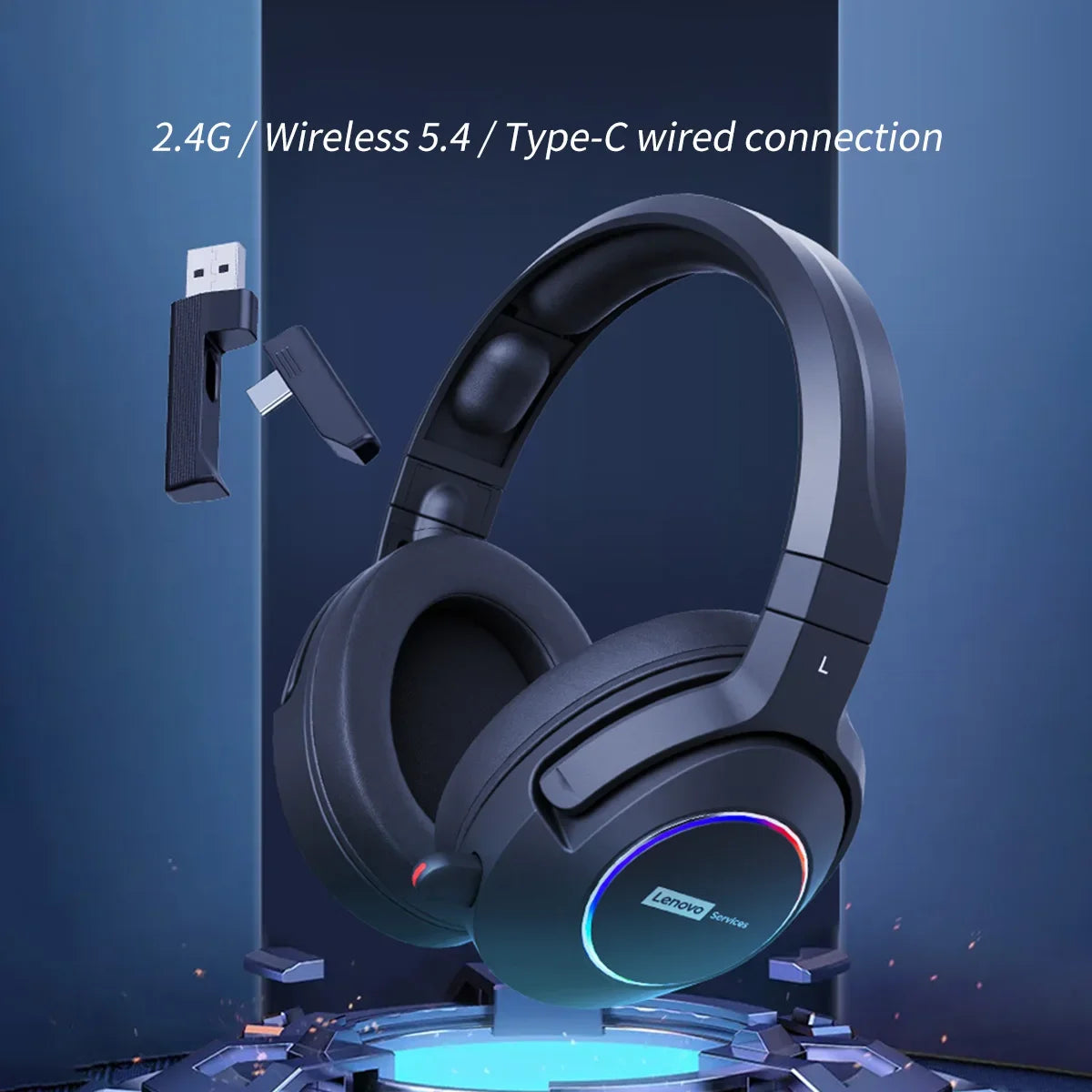 Auriculares Gaming Lenovo E10 Bluetooth 2.4G - 3 Modos de Conexión