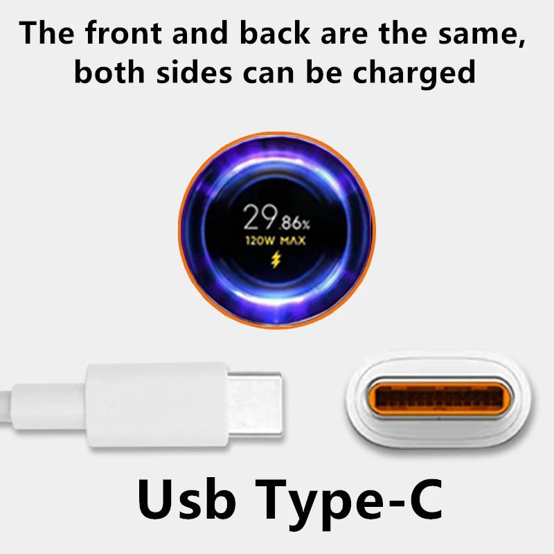 Cable USB-C Xiaomi Original 120W Turbo - Carga Rápida