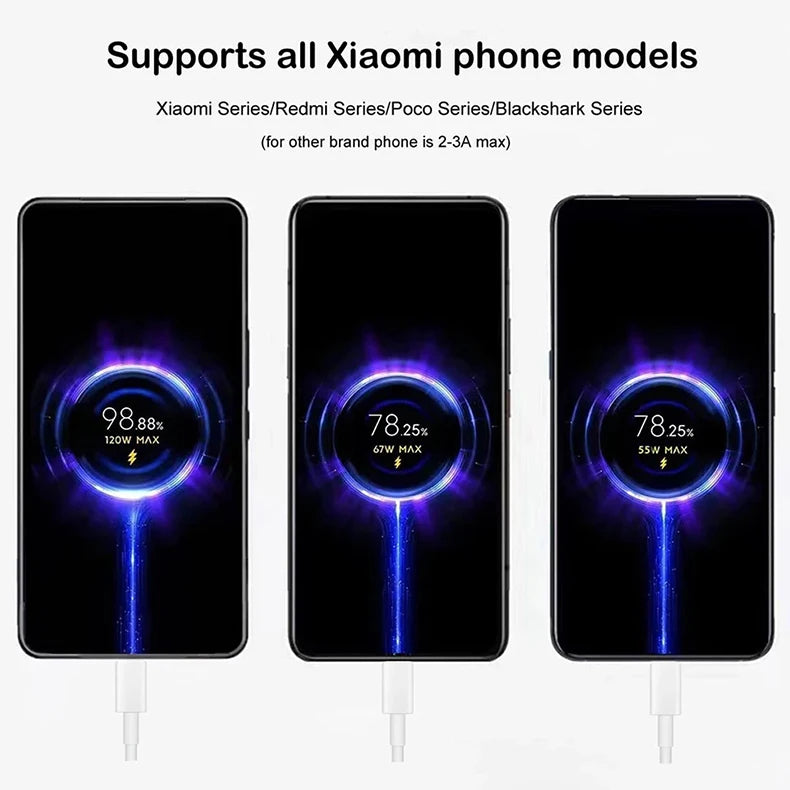 Cable USB-C Xiaomi Original 120W Turbo - Carga Rápida