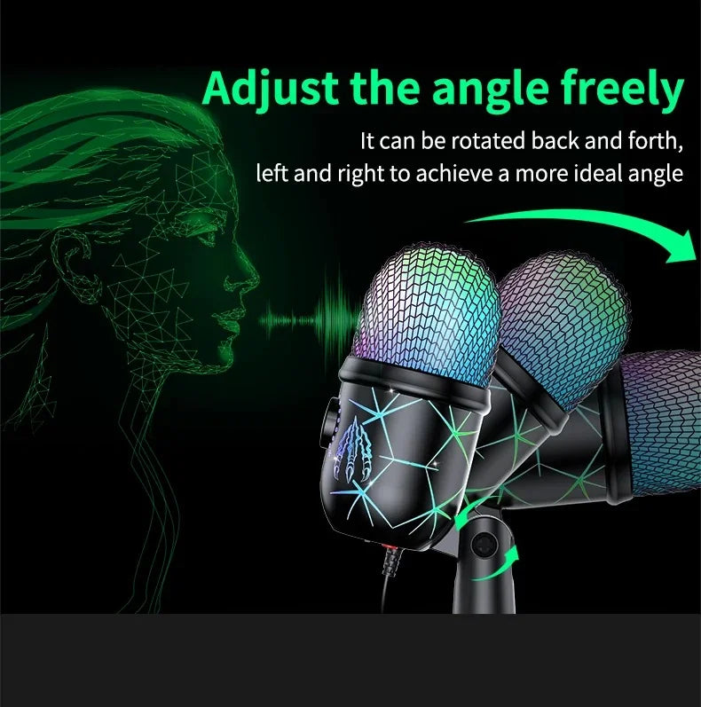 Micrófono Xiaomi Podcast con LED - Reducción de Ruido para PC y Estudio