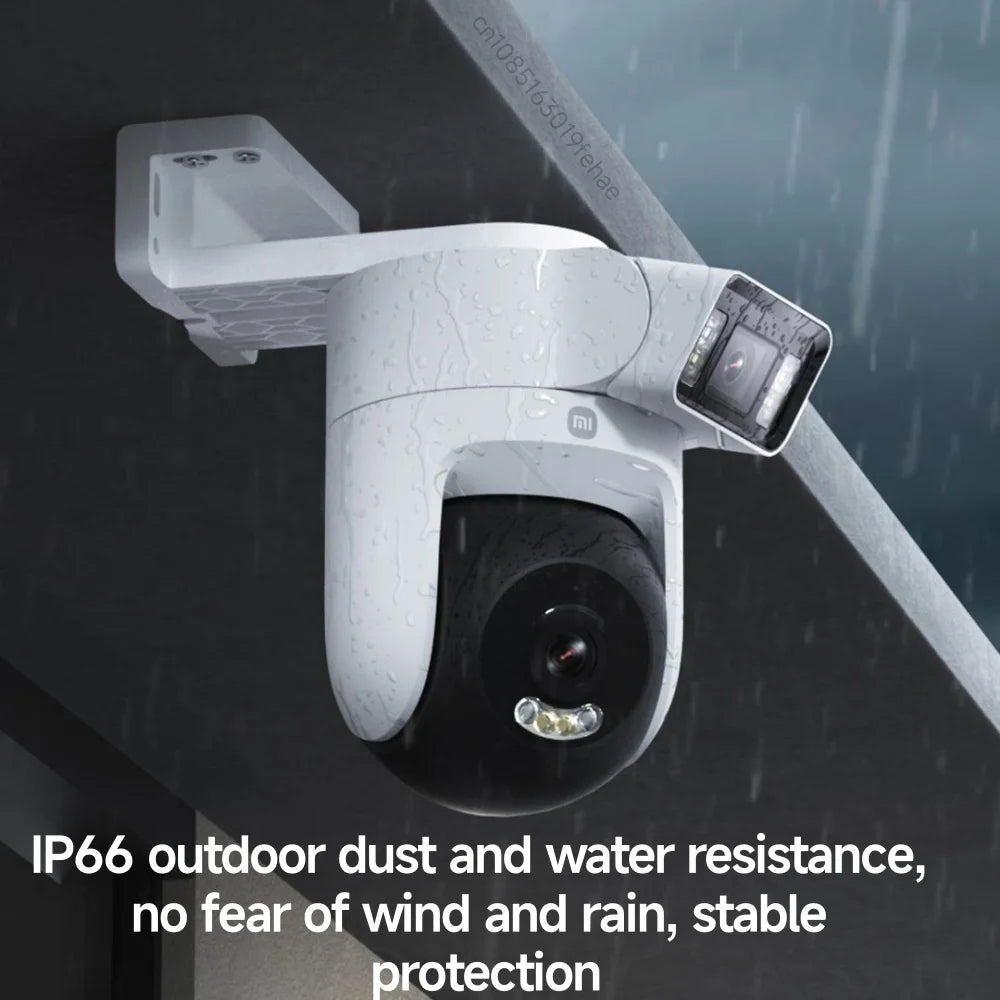 Cámara Exterior Xiaomi Outdoor 4 Doble Lente 5MP 3K - IP66, Seguimiento y Visión Panorámica