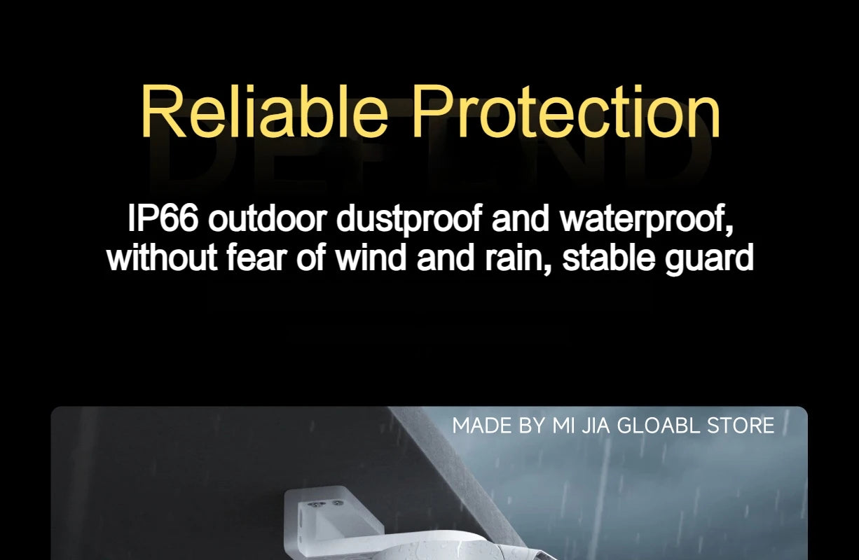 Cámara Exterior Xiaomi Outdoor 4 Doble Lente 5MP 3K - IP66, Seguimiento y Visión Panorámica