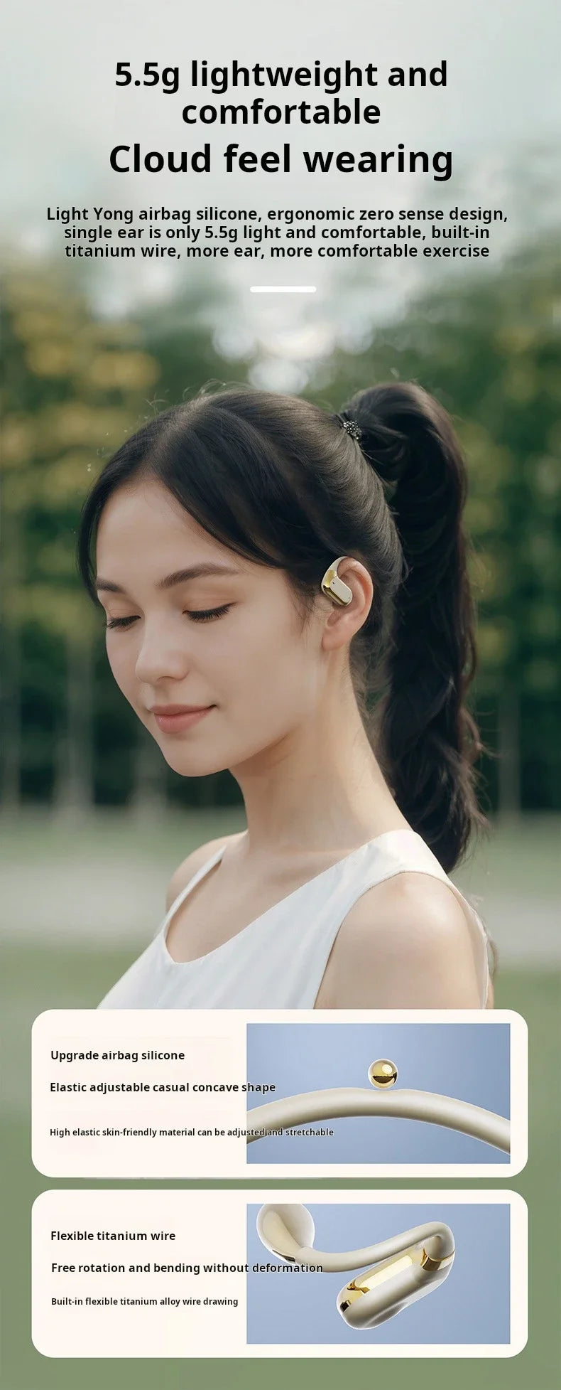 Xiaomi Auriculares Bluetooth Inalámbricos con Micrófono - Deportivos HiFi con Indicador de Batería