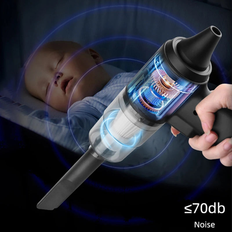 Aspirador Inalámbrico Xiaomi 120W - 29000PA Portátil para Coche y Hogar Recargable