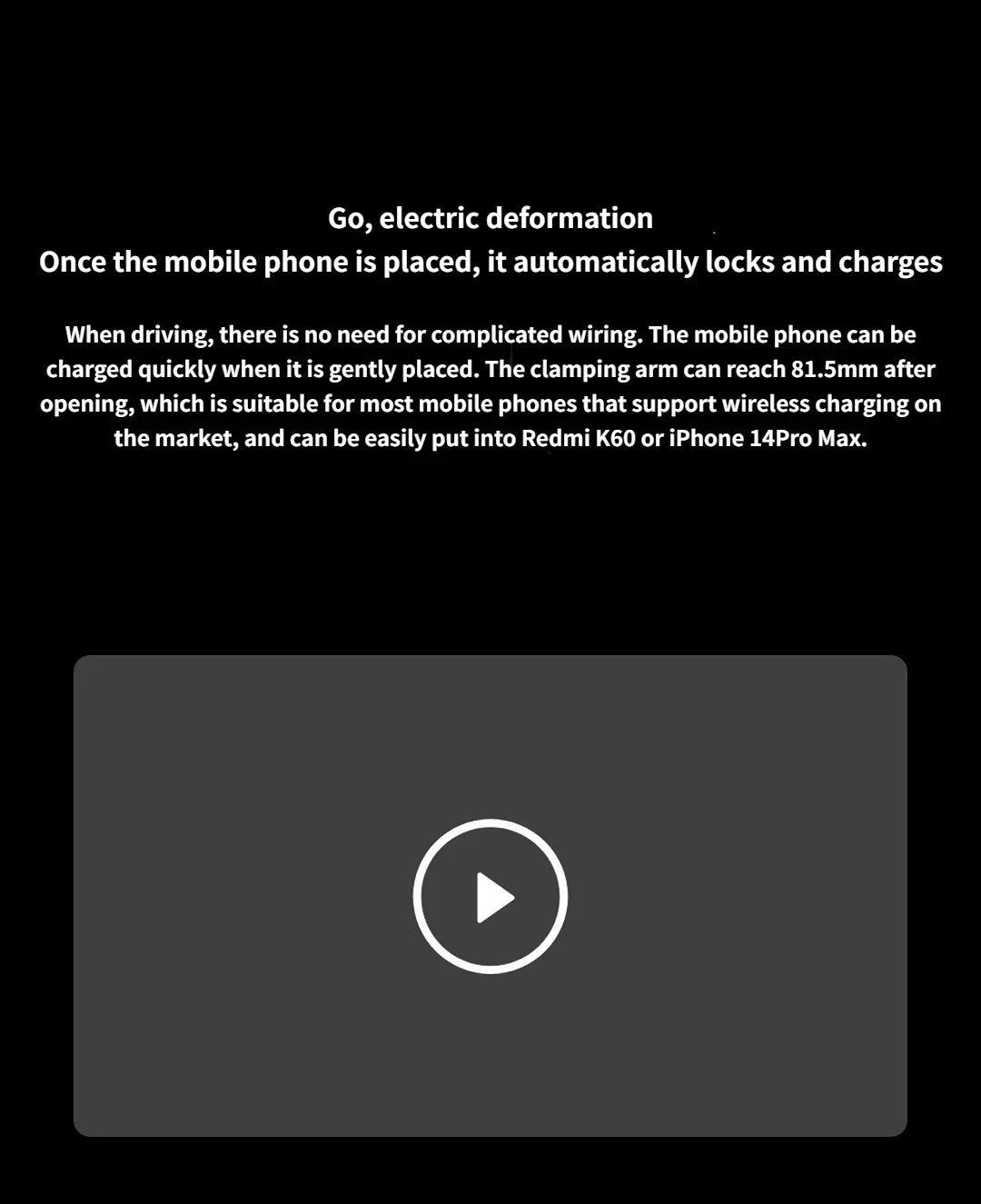 Cargador Inalámbrico Xiaomi para Coche 30W - Carga Rápida con Soporte